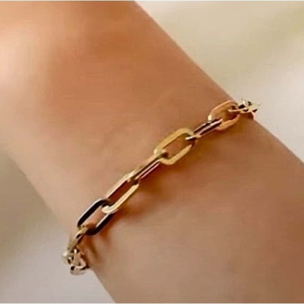 18k gold and sterling silver bracelet